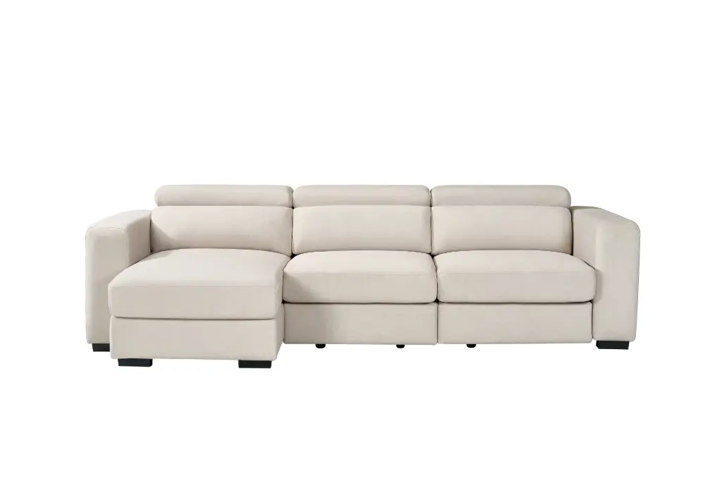 [VERO131] VERONA CHAISE-REVER. EXTR. CARRO 276X106/147X76/96 AR-BEIGE