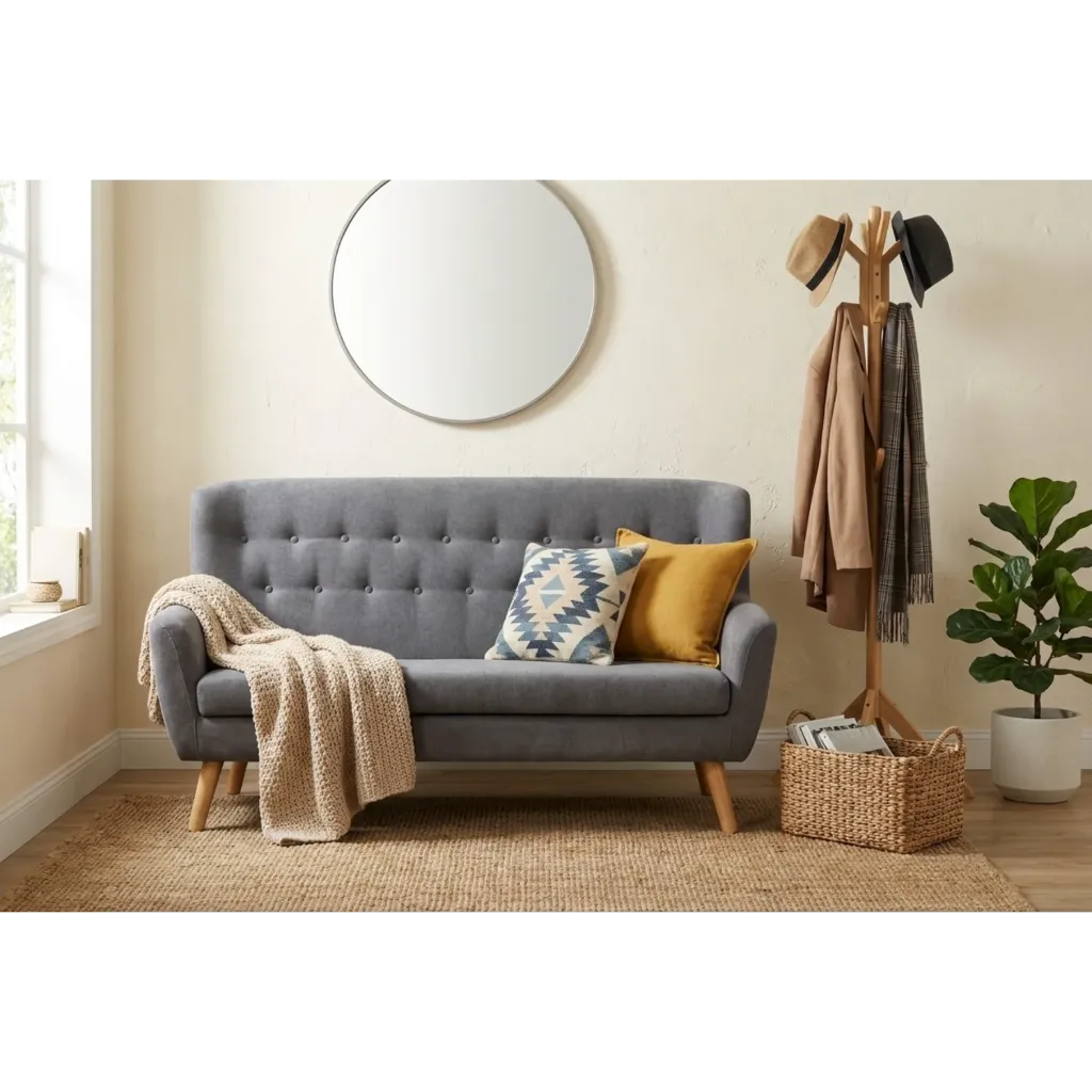 [LISB133] LISBOA SOFA 3 PLAZAS 170X73X90 (Gray)