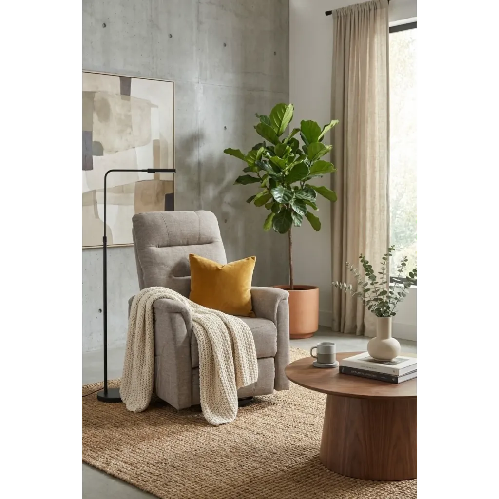 [ATLA144] ATLAS SILLON RELAX POWER LIFE 2  MOTORES Y RUEDAS BREGO (Beige)