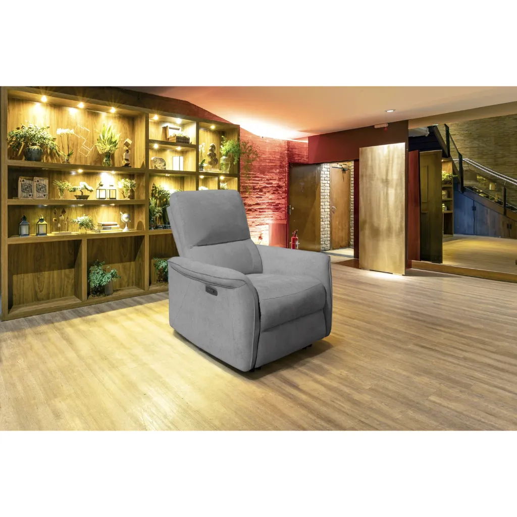 [DENI054] DENIS ELECTRIC RELAX ARMCHAIR (Gray)