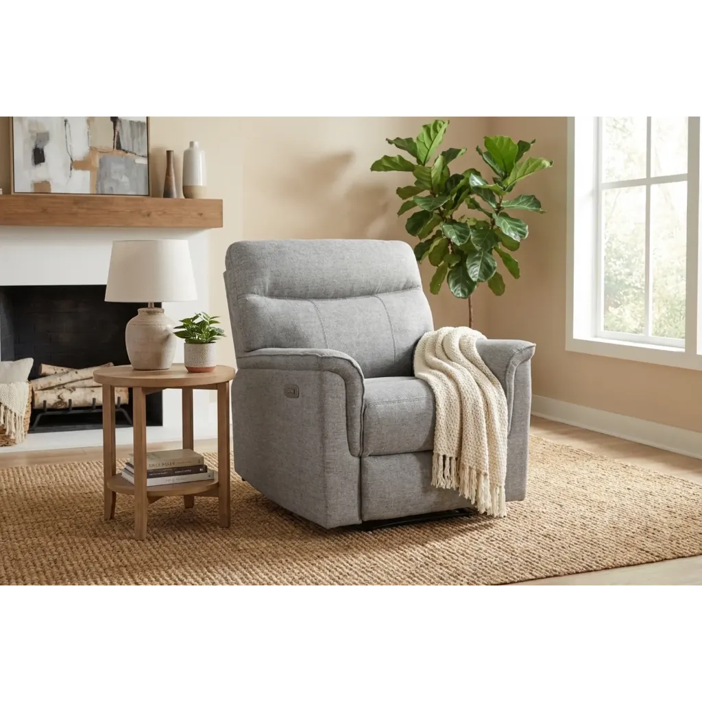 [LUKB095] FAUTEUIL LUK RELAX ÉLECTRIQUE TAP. GRIS